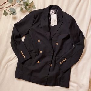 new with tags black zara blazer size m